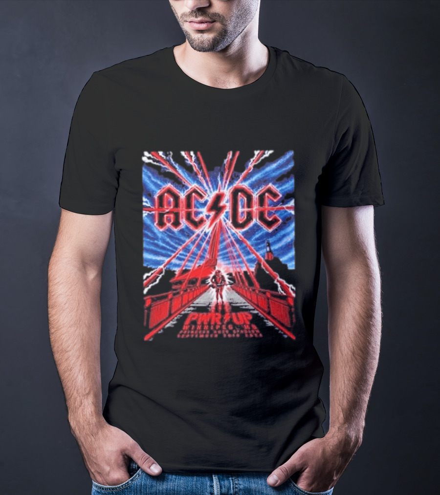ACDC PWR UP Tour September 20 2026 Princess Auto Stadium Winnipeg MB Event T-Shirt