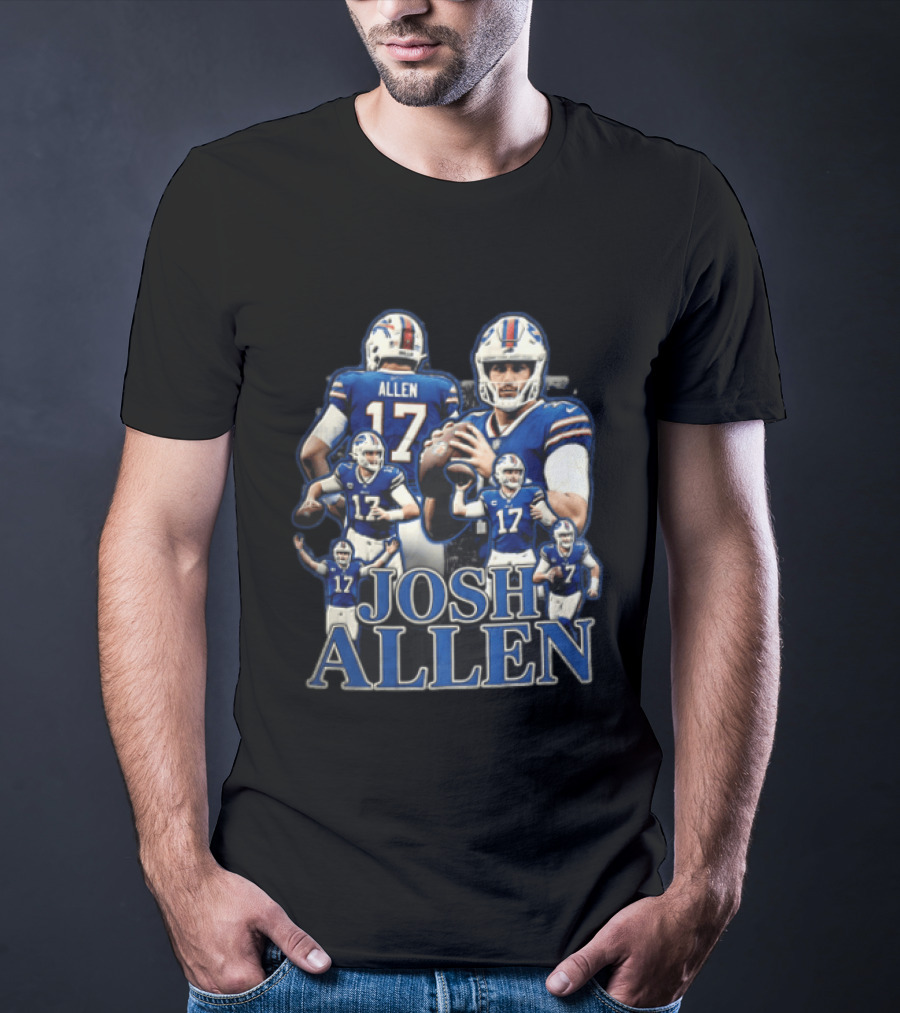 Josh Allen Buffalo Bills Multiple Poses 17 Football T-Shirt