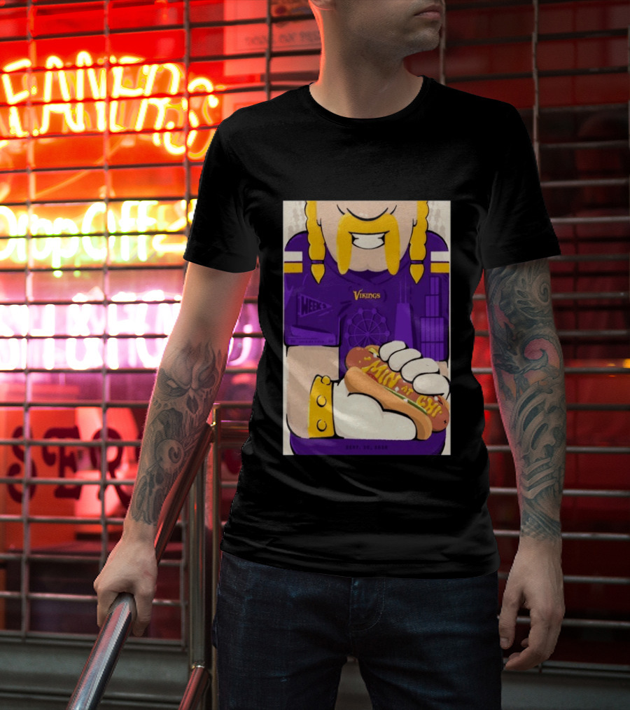 Minnesota Vikings Vs Chicago Bears September 20 2026 Soldier Field Chicago Illinois NFL Week 3 Event T-Shirt
