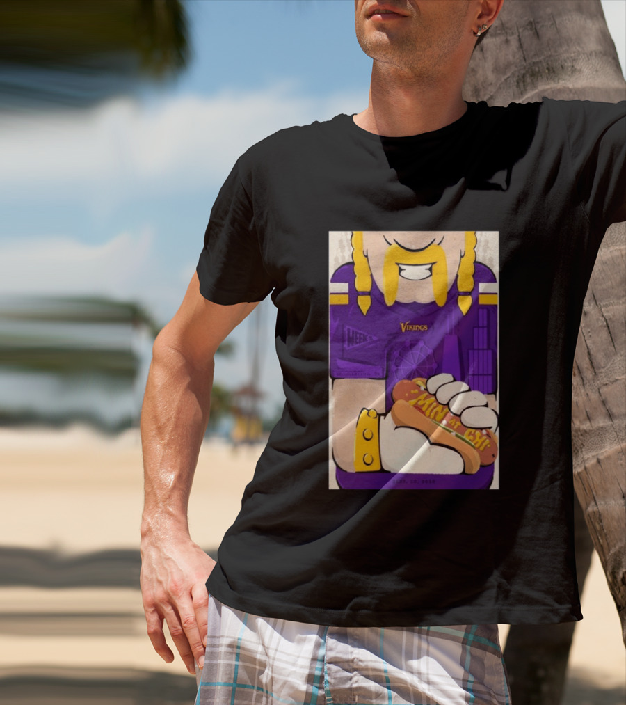 Minnesota Vikings Vs Chicago Bears September 20 2026 Soldier Field Chicago Illinois NFL Week 3 Event T-Shirt