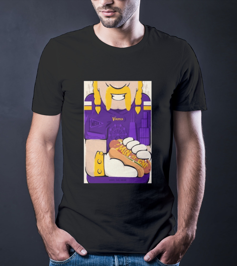 Minnesota Vikings Vs Chicago Bears September 20 2026 Soldier Field Chicago Illinois NFL Week 3 Event T-Shirt