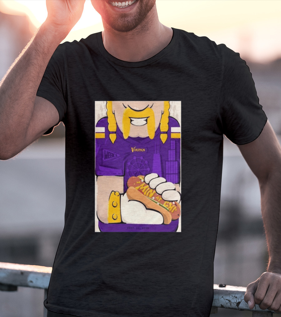 Minnesota Vikings Vs Chicago Bears September 20 2026 Soldier Field Chicago Illinois NFL Week 3 Event T-Shirt