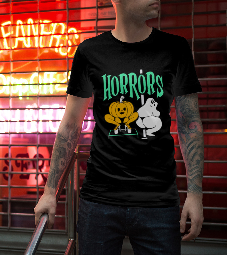 Horrors Halloween Meme Creepy Pumpkin Toilet Humor T-Shirt