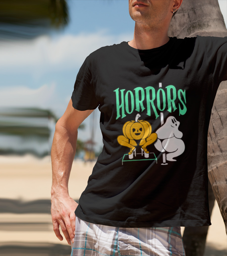 Horrors Halloween Meme Creepy Pumpkin Toilet Humor T-Shirt