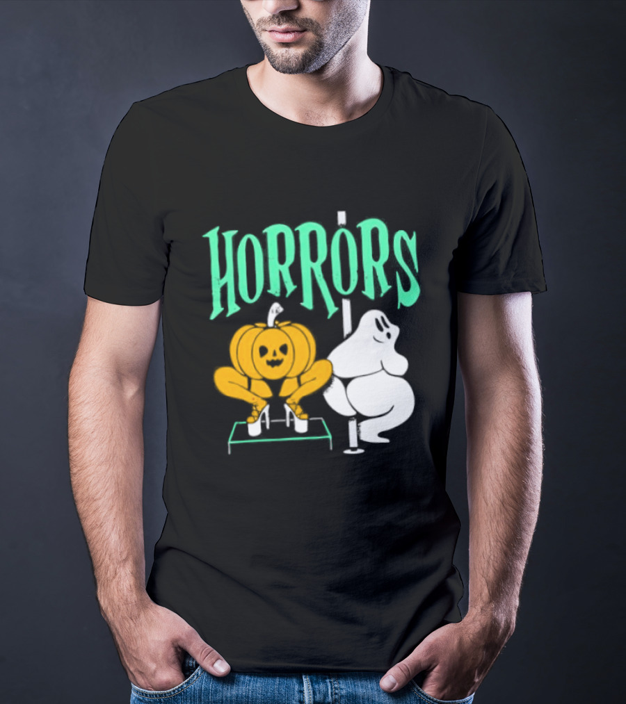 Horrors Halloween Meme Creepy Pumpkin Toilet Humor T-Shirt