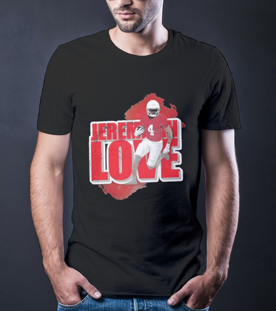 Jeremiyah Love Arizona Cardinals Football Number 4 Player T-Shirt