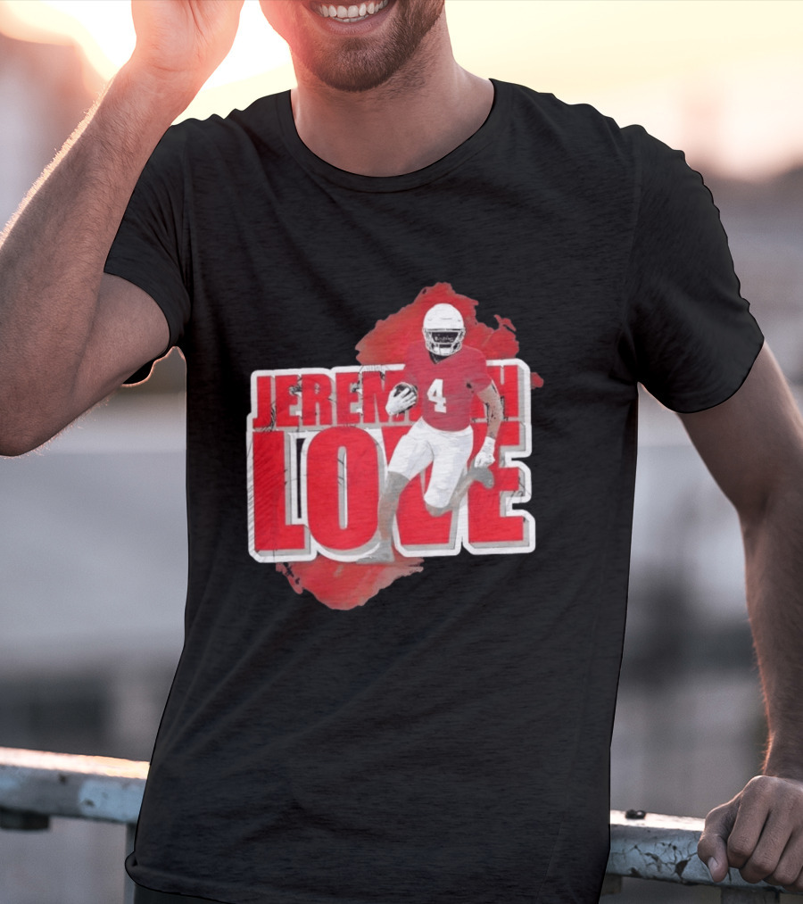Jeremiyah Love Arizona Cardinals Football Number 4 Player T-Shirt