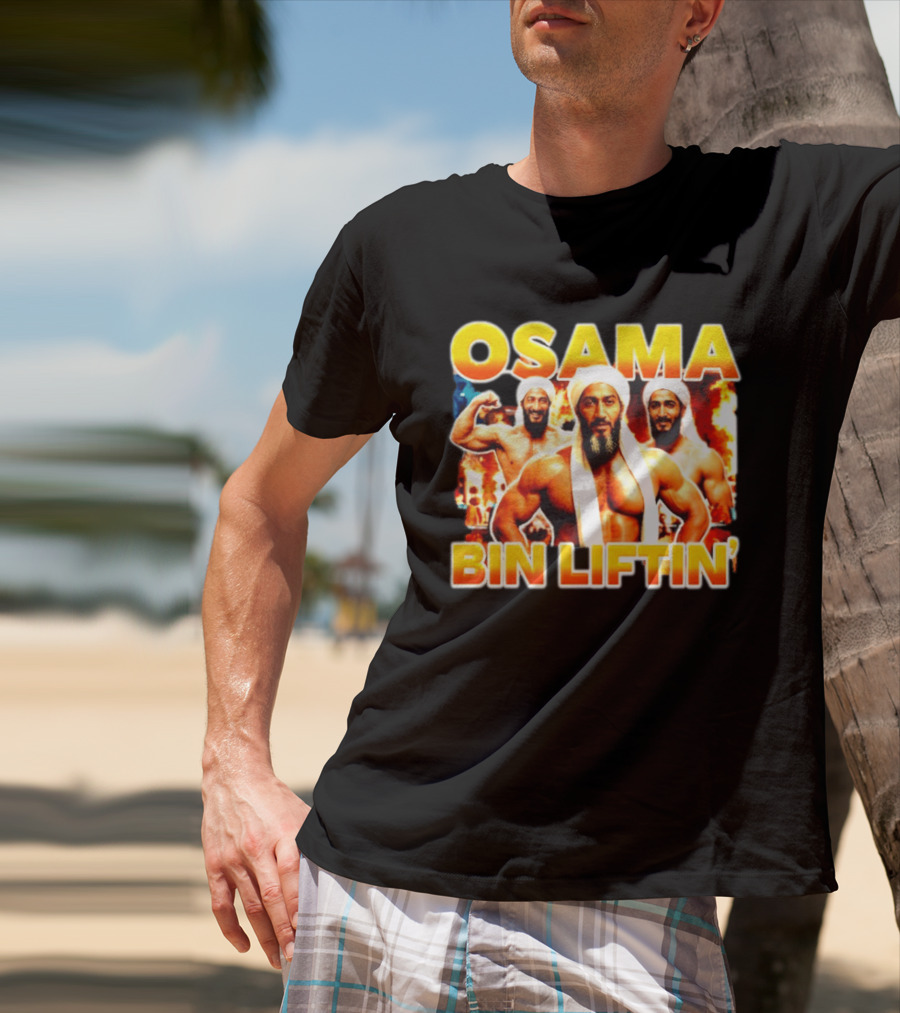 Osama Bin Liftin' Muscular Trio With Turbans And Explosive T-Shirt