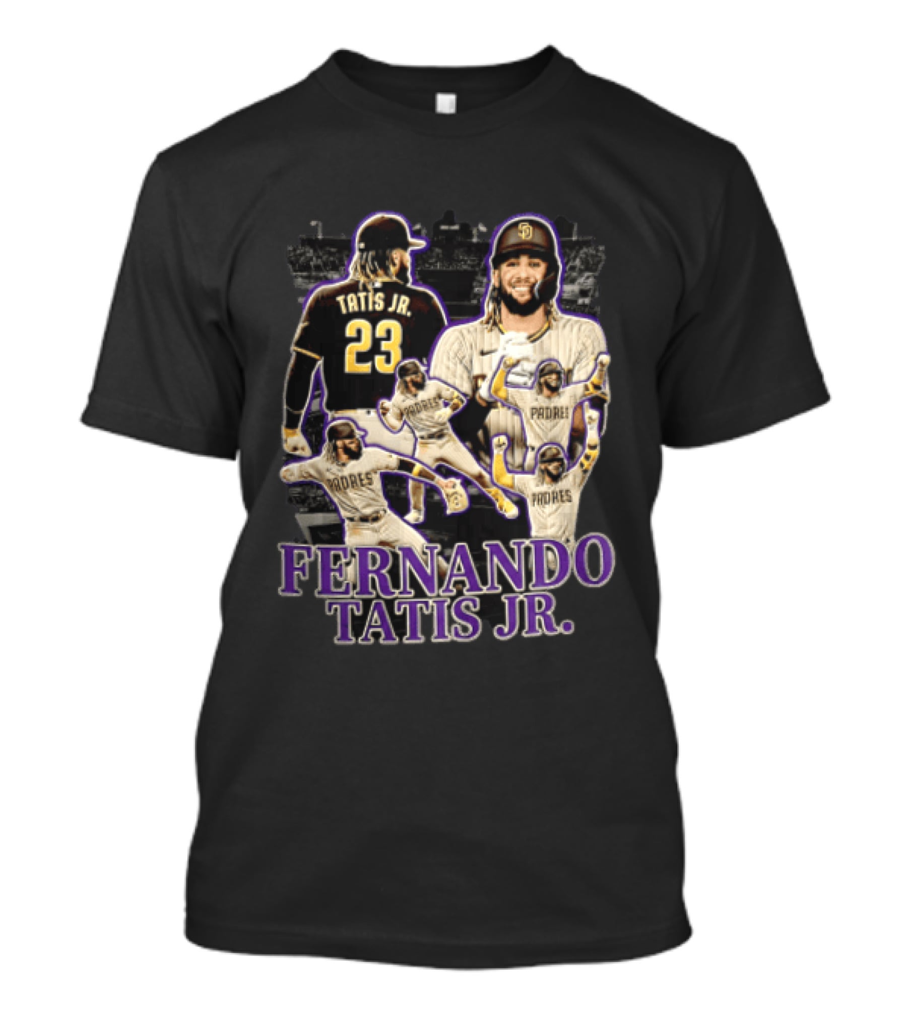 Fernando Tatis Jr San Diego Padres Baseball Player Multiple Images T-Shirt