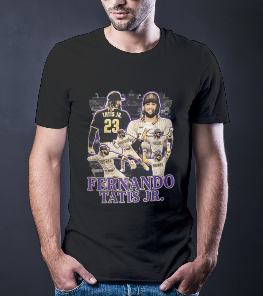 Fernando Tatis Jr San Diego Padres Baseball Player Multiple Images T-Shirt
