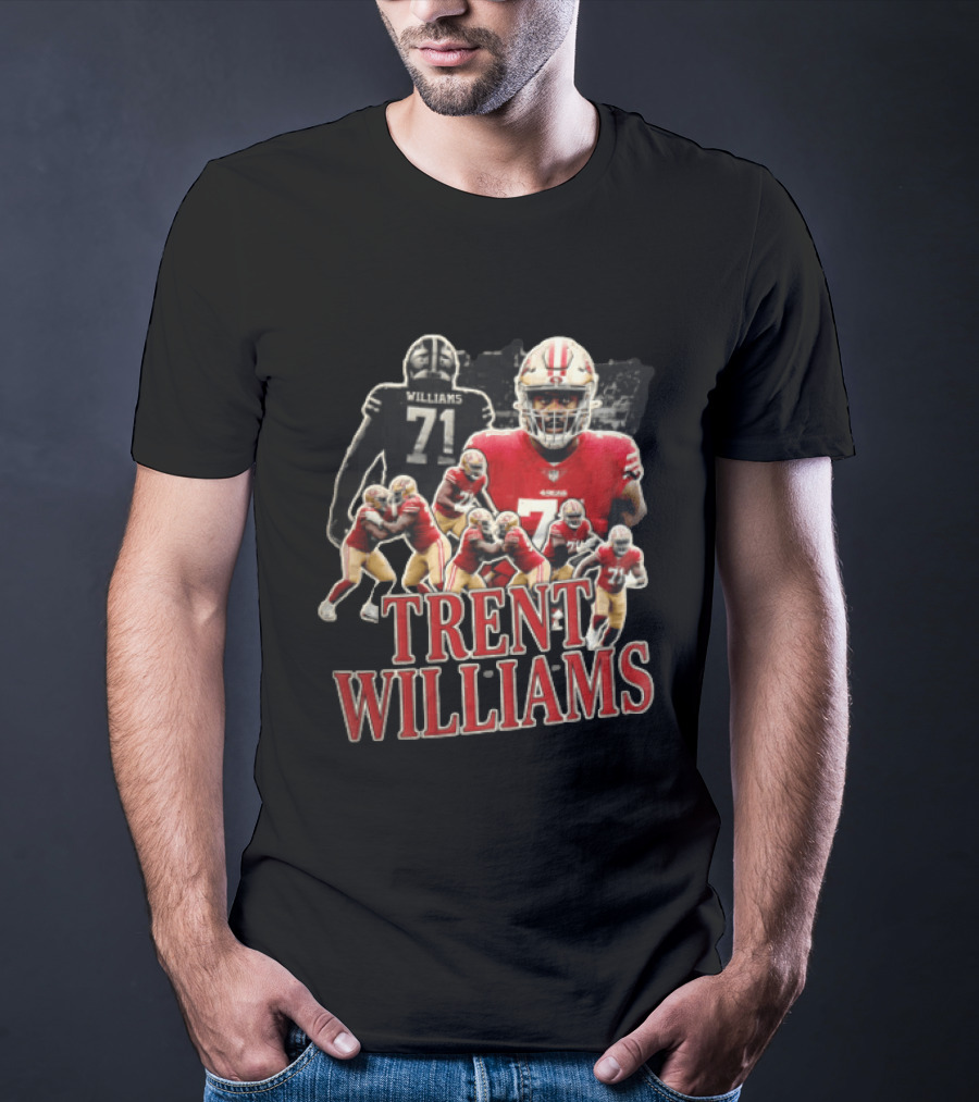 San Francisco 49ers Trent Williams Number 71 Action Poses T-Shirt
