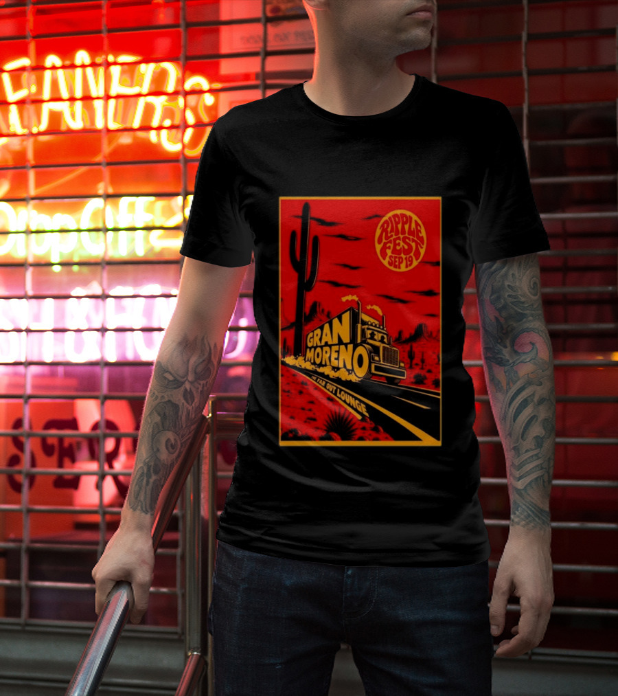 Gran Moreno Ripplefest Texas The Far Out Lounge September 19 2026 T-Shirt