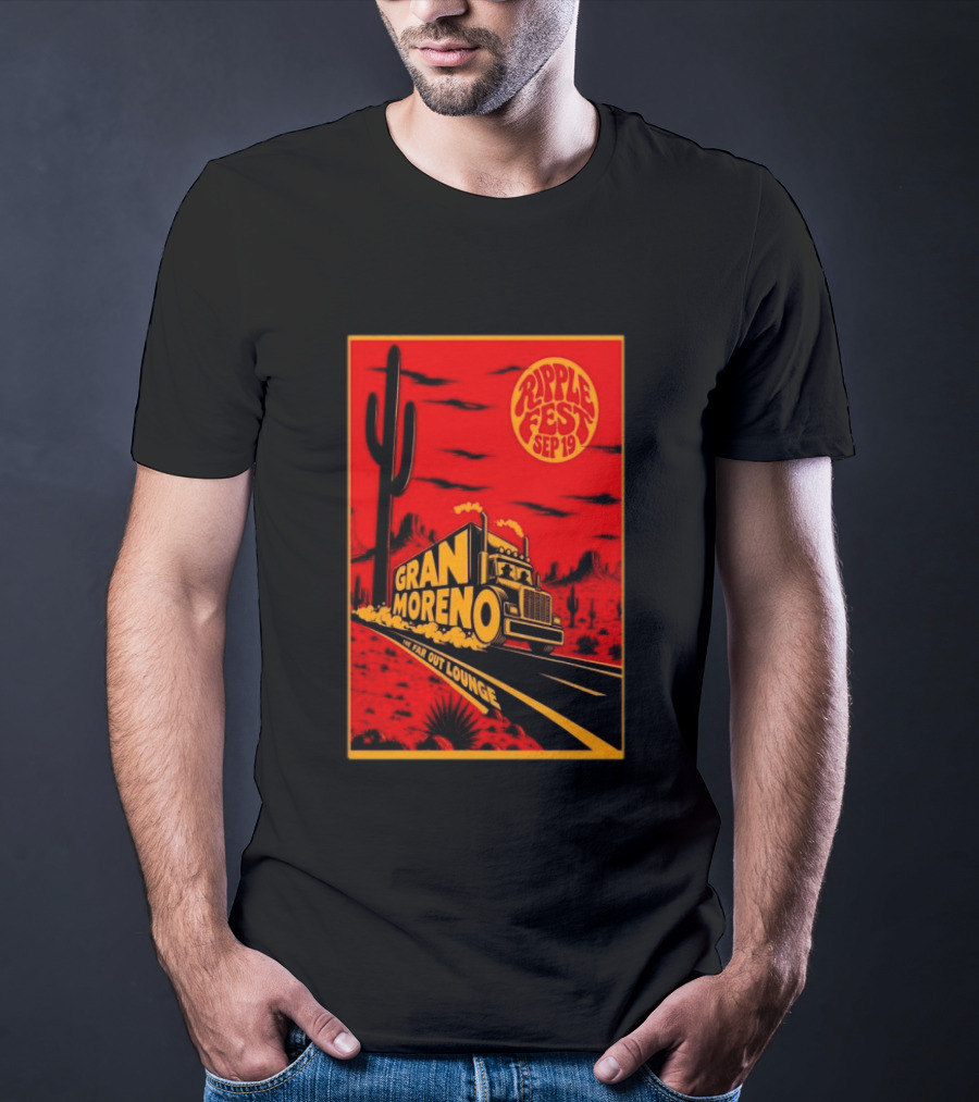 Gran Moreno Ripplefest Texas The Far Out Lounge September 19 2026 T-Shirt