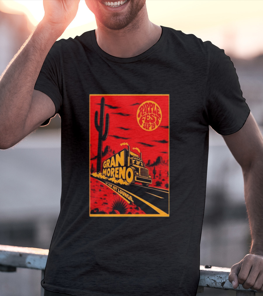 Gran Moreno Ripplefest Texas The Far Out Lounge September 19 2026 T-Shirt