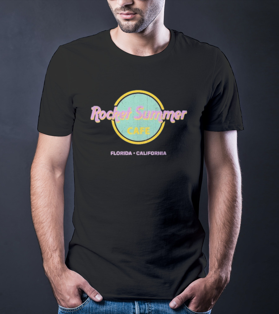Rocket Summer Cafe Florida California T-Shirt