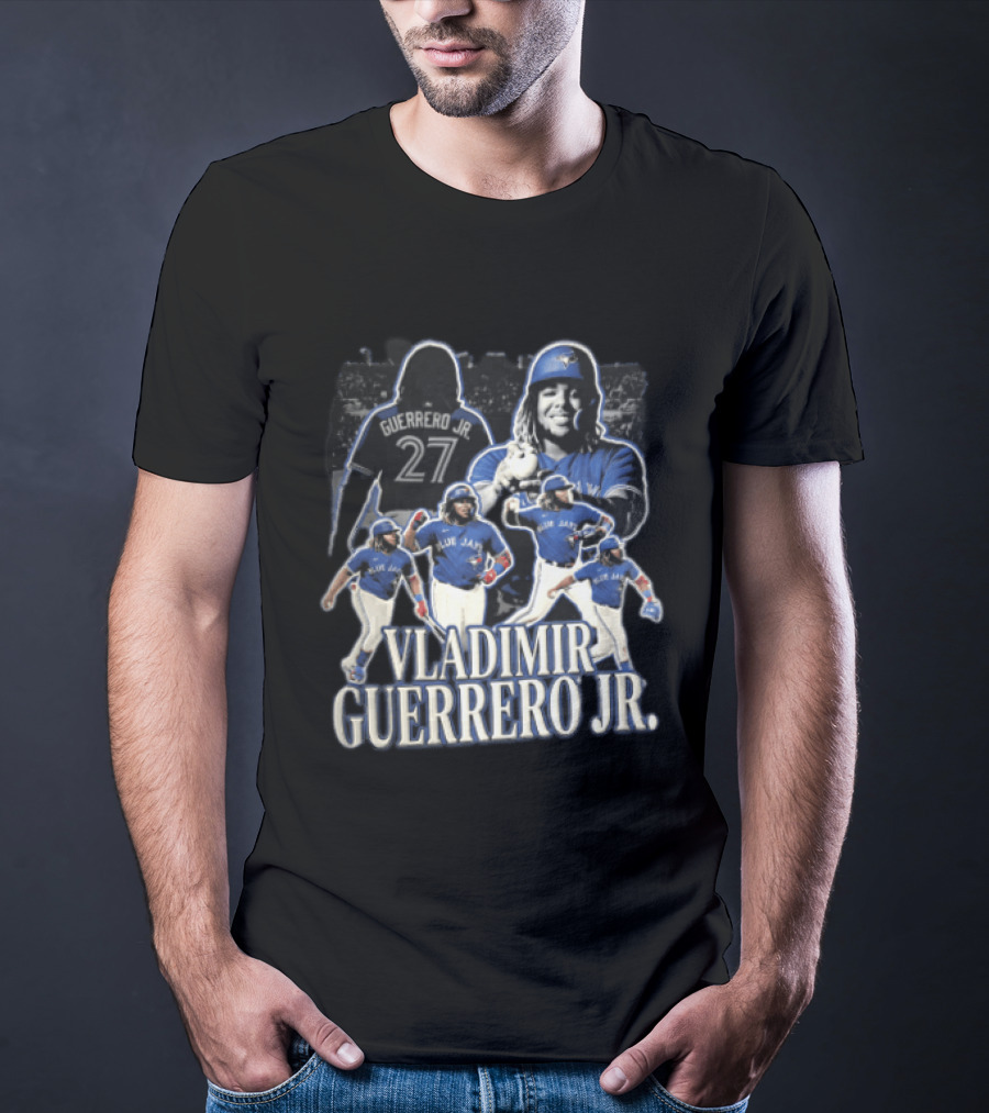 Toronto Blue Jays Vladimir Guerrero Jr. Baseball Player Collage T-Shirt