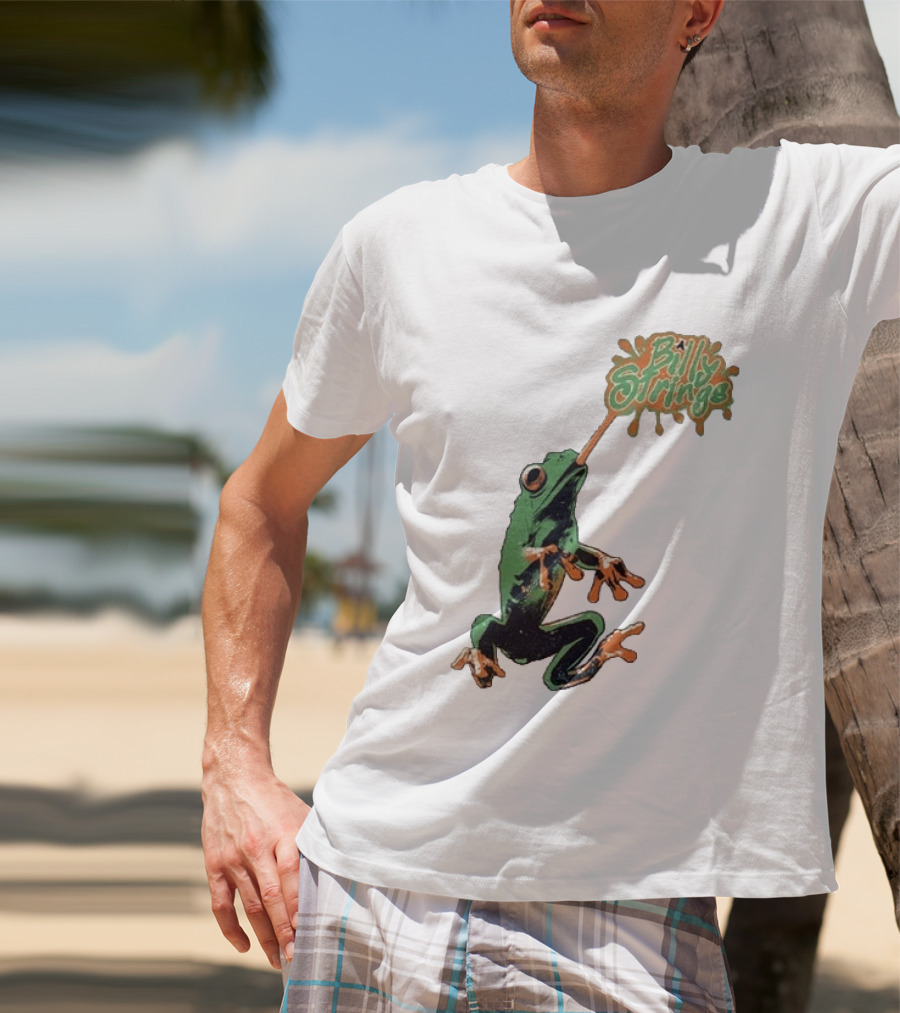 Billy Strings Frog With Orange Tongue And Fruit T-Shirt