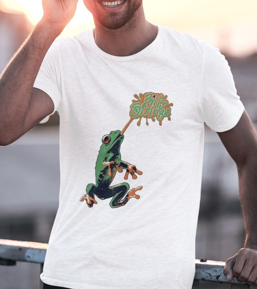 Billy Strings Frog With Orange Tongue And Fruit T-Shirt