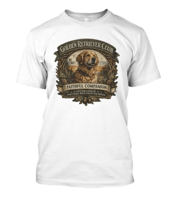 Golden Retriever Club Faithful Companion Established For Those Who Know The Breed T-Shirt