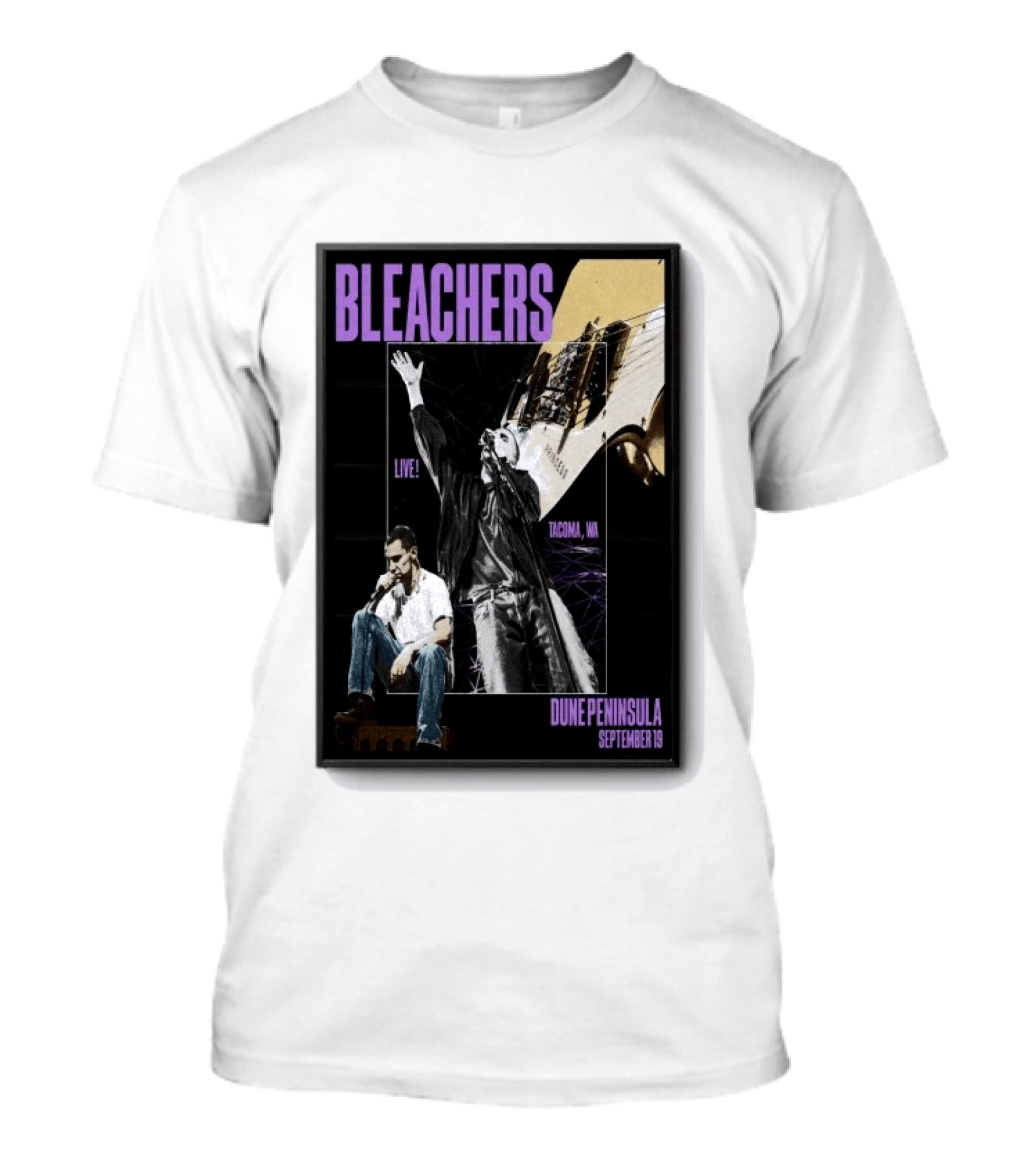 Bleachers Live Tacoma WA Dune Peninsula September 19 T-Shirt