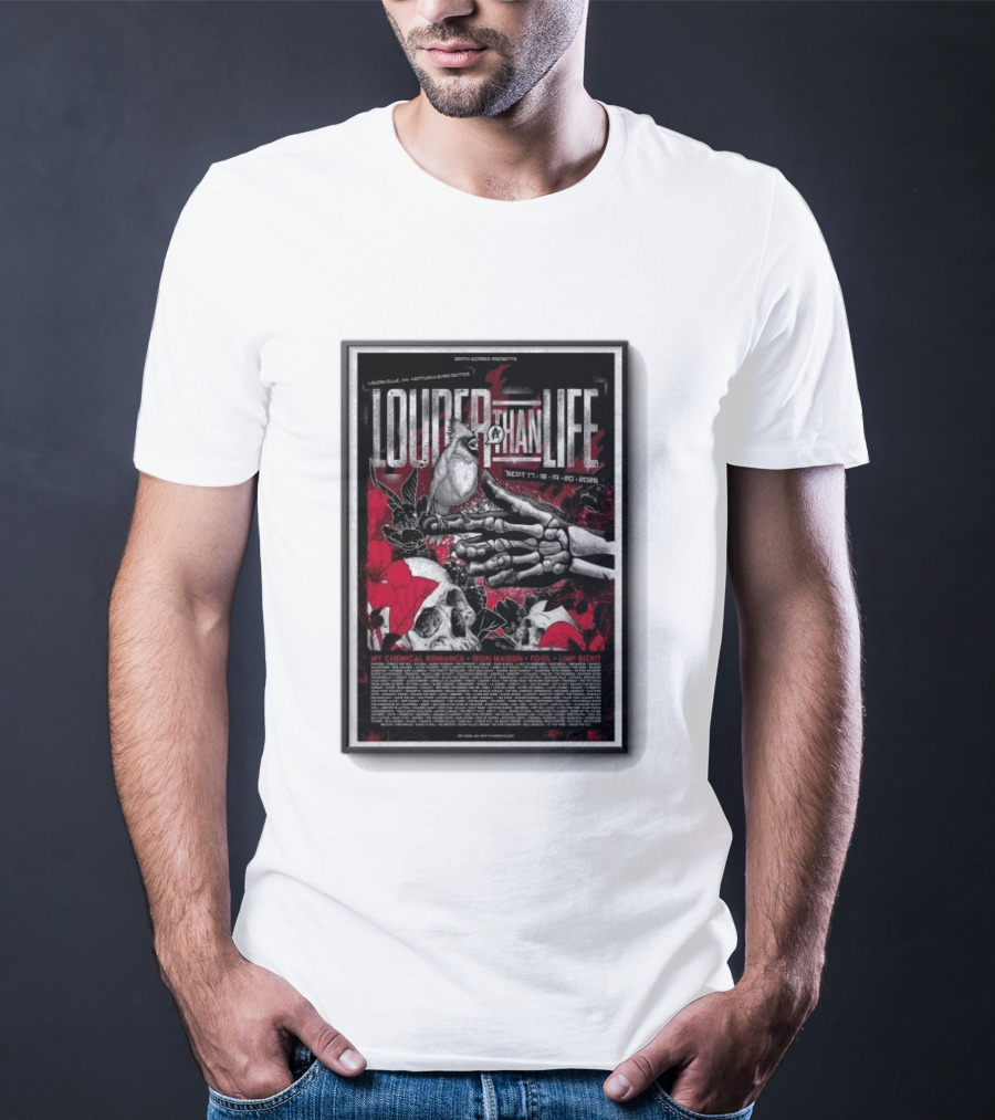 Louder Than Life Festival 2026 My Chemical Romance Iron Maiden Tool Limp Bizkit T-Shirt