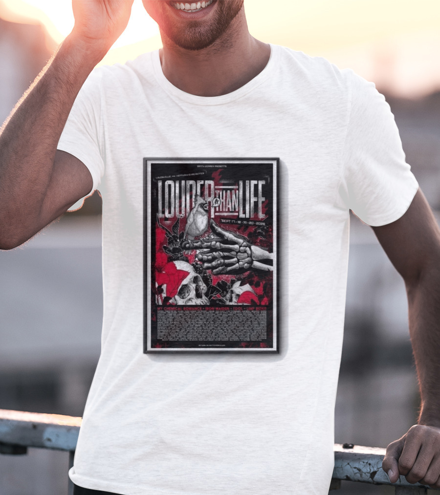 Louder Than Life Festival 2026 My Chemical Romance Iron Maiden Tool Limp Bizkit T-Shirt