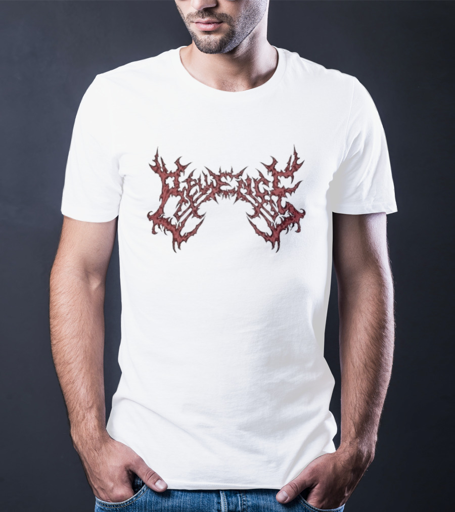Revenge Red Dripping Gothic Relic Cement T-Shirt