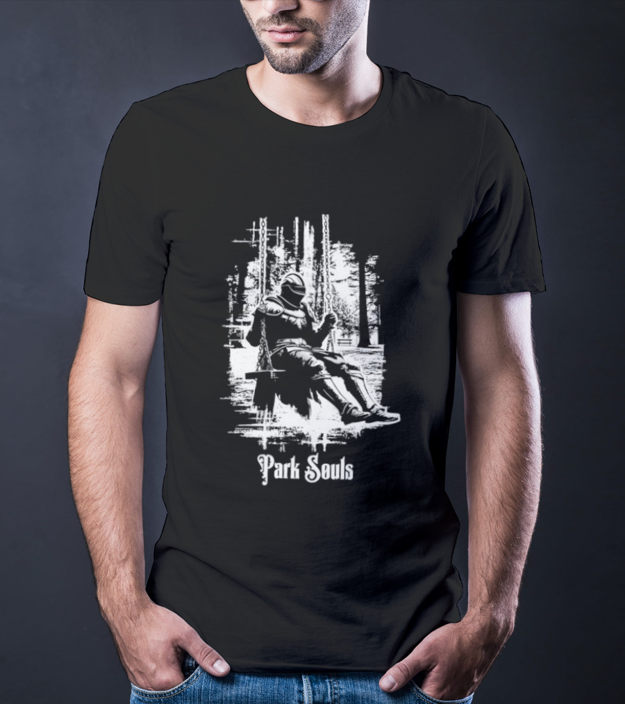 Armored Knight Park Souls Iconic Medieval Warrior T-Shirt
