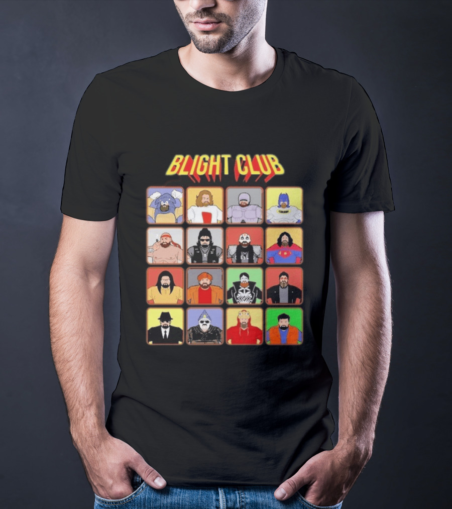 Blight Club Blighty Bunch Iconic Characters Ensemble T-Shirt