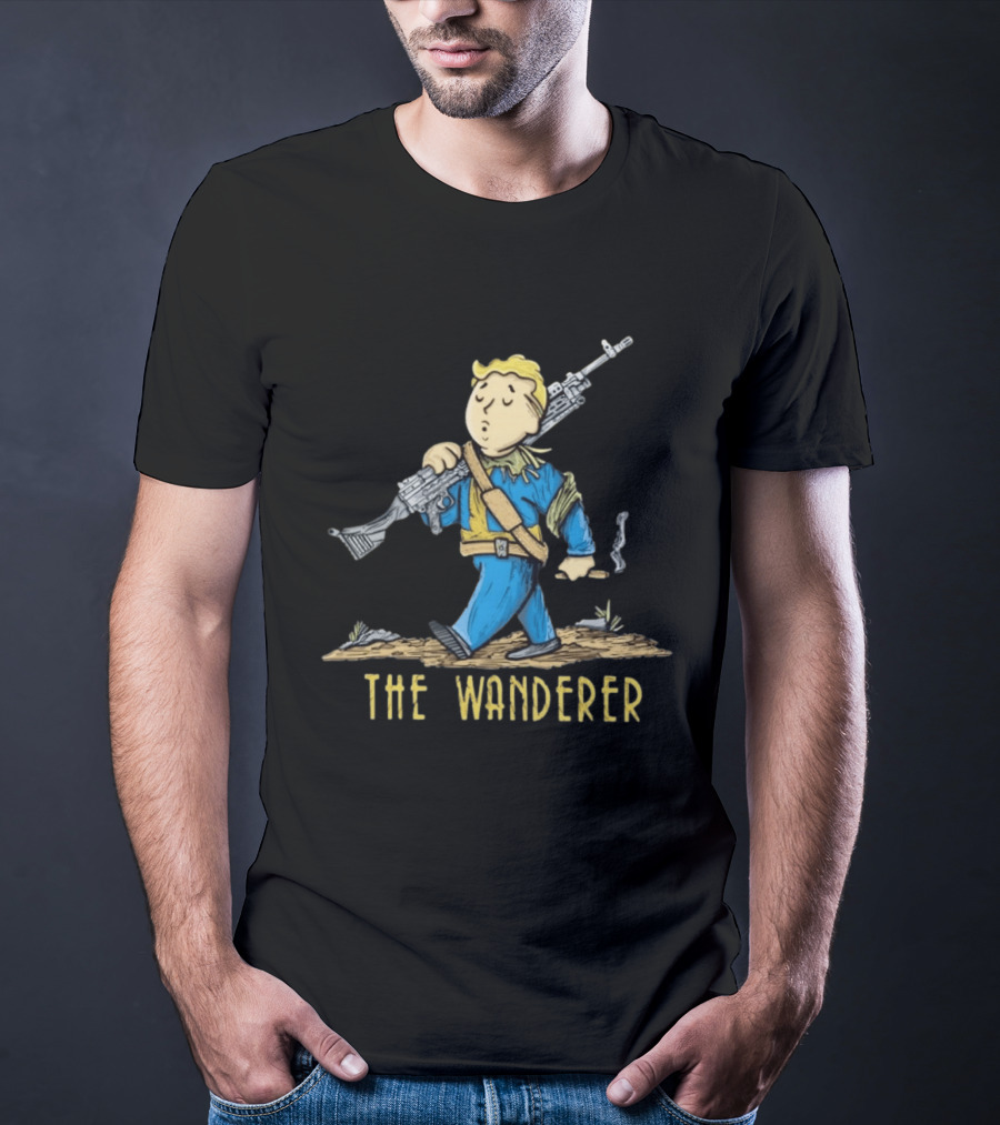 Fallout Vault Boy Wanderer Video Game T-Shirt