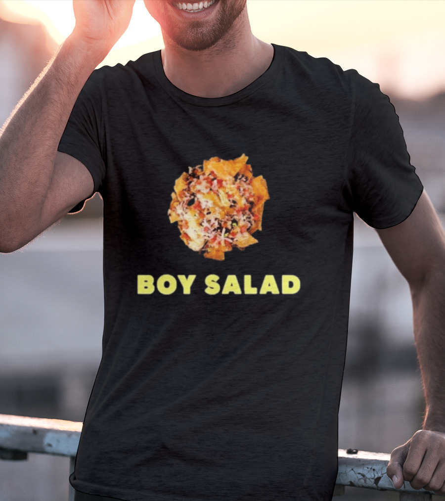 Giant Bomb Boy Salad Colorful Text Nachos T-Shirt