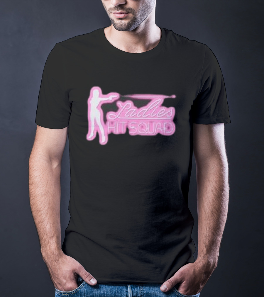 Corteiz Store Ladies Hit Squad Baby Silhouette Pink Neon T-Shirt