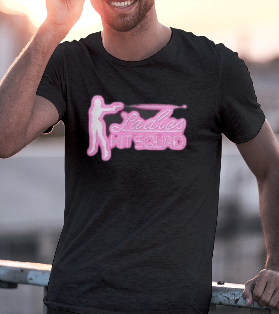 Corteiz Store Ladies Hit Squad Baby Silhouette Pink Neon T-Shirt