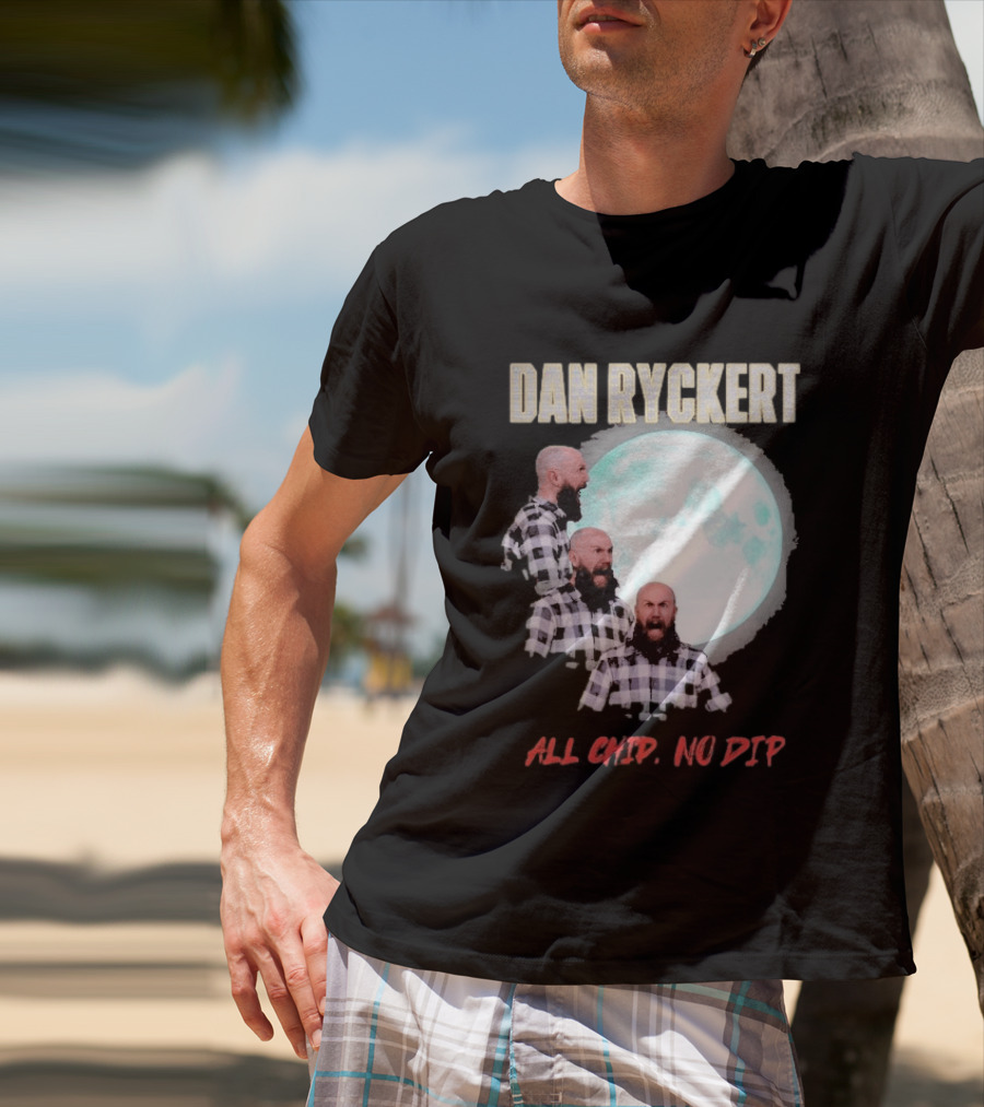 Dan Ryckert All Chip No Dip Plaid Moon Expression Series T-Shirt