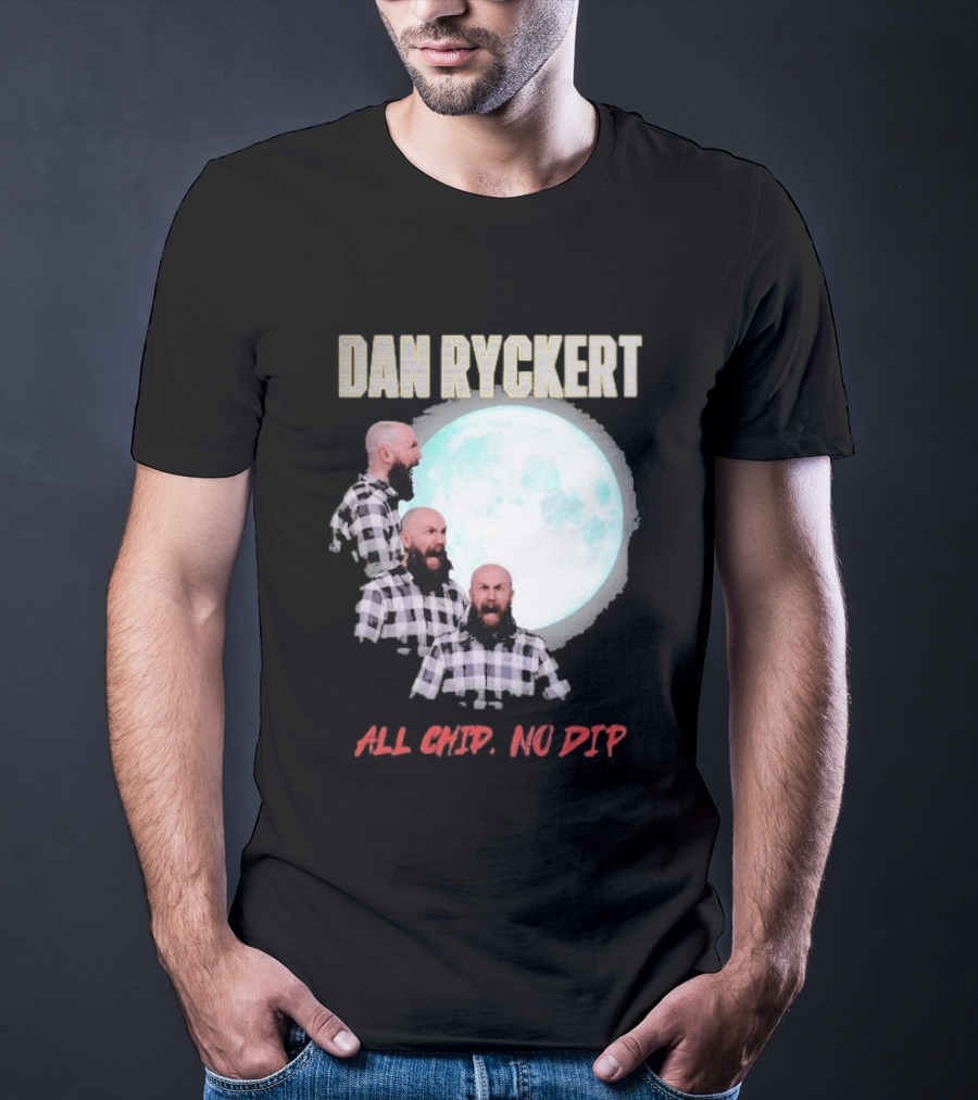 Dan Ryckert All Chip No Dip Plaid Moon Expression Series T-Shirt