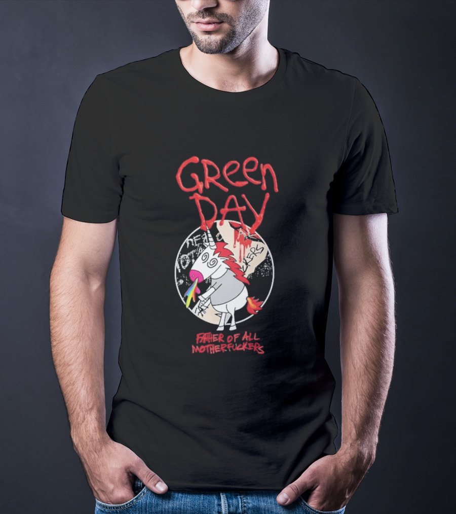 Green Day Father Of All Motherfuckers Unicorn Rainbow Cupcake T-Shirt