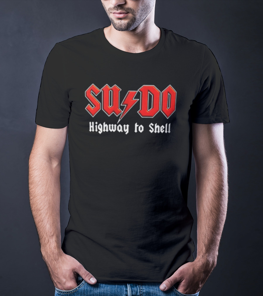 SUDO Red Lightning Bolt Highway To Shell T-Shirt