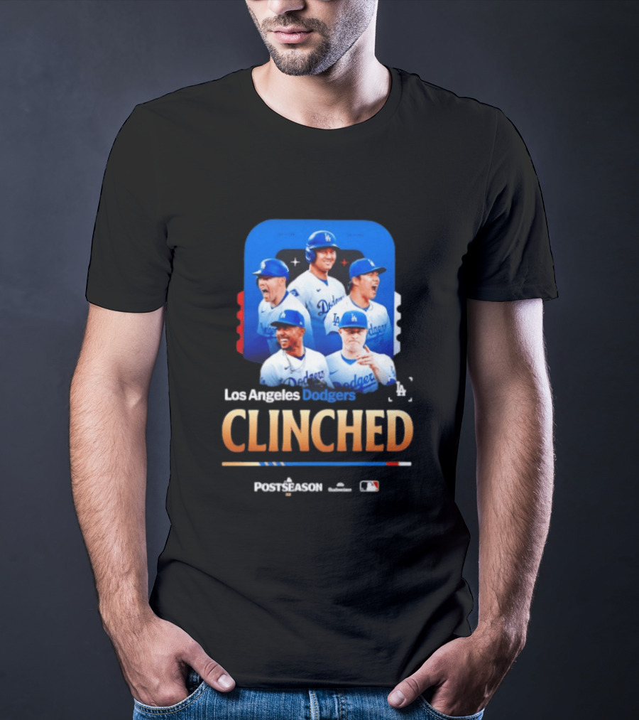 Los Angeles Dodgers Clinched 2026 MLB Postseason Celebration T-Shirt