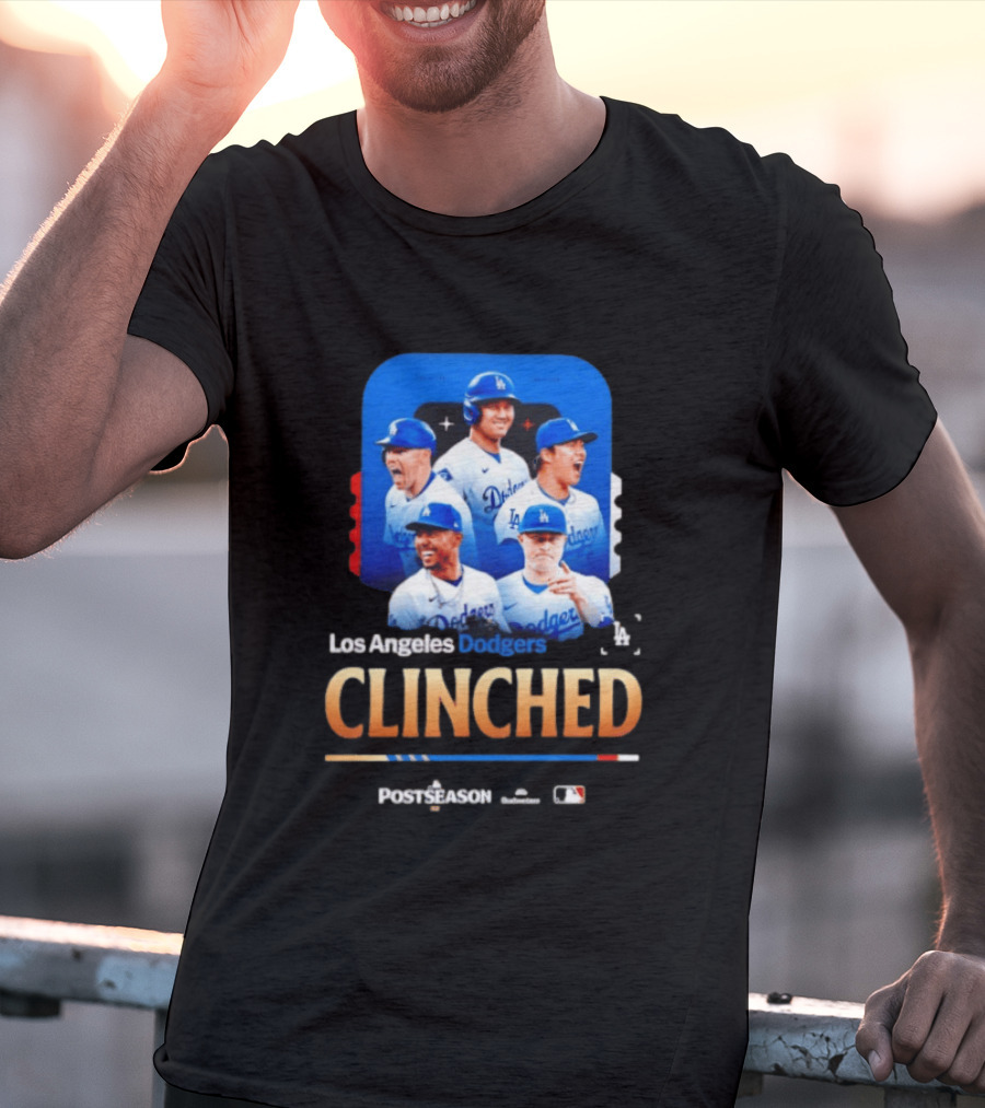 Los Angeles Dodgers Clinched 2026 MLB Postseason Celebration T-Shirt