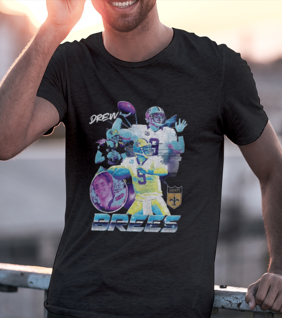 Drew Brees New Orleans Saints Pro Football Hall Of Fame 2026 Collage Saints T-Shirt