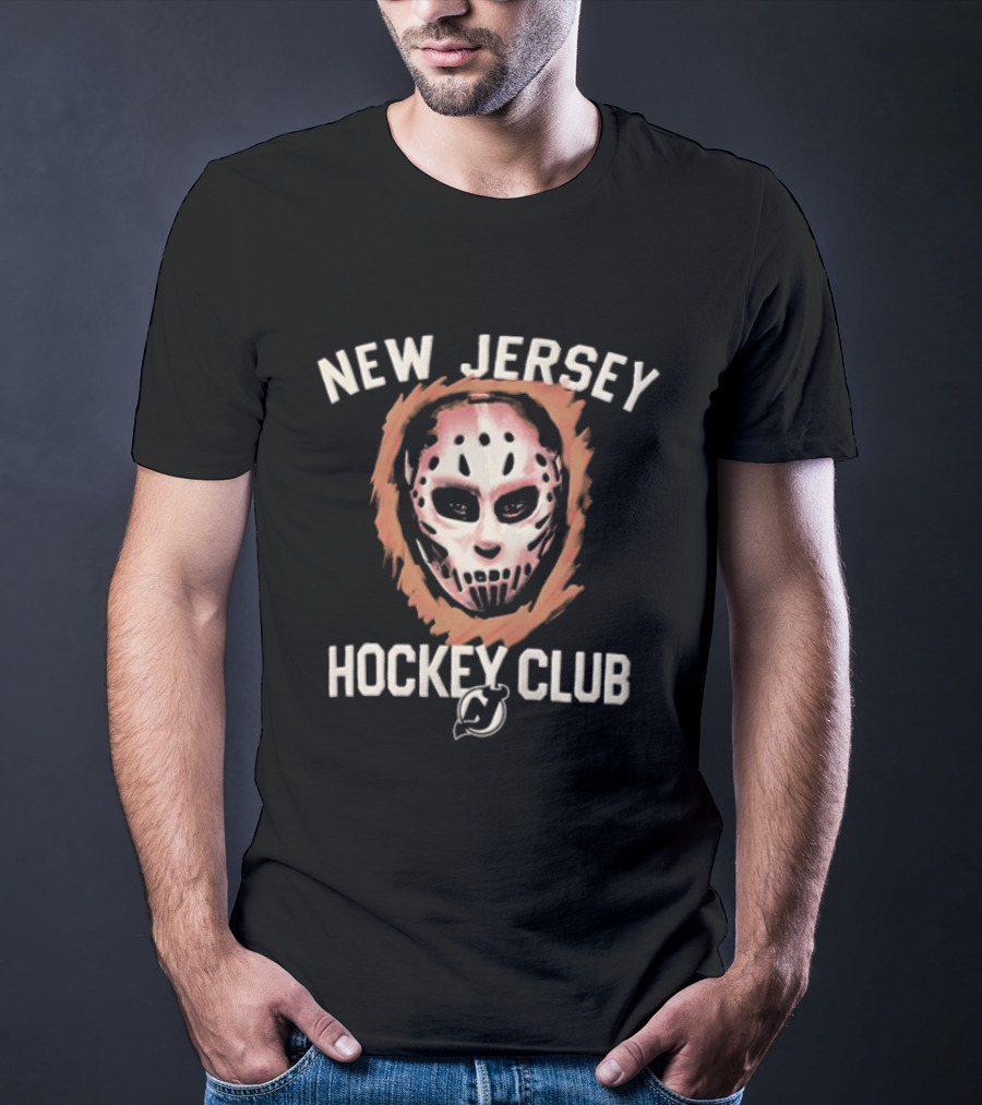 New Jersey Hockey Club Mask Devils Foundation T-Shirt
