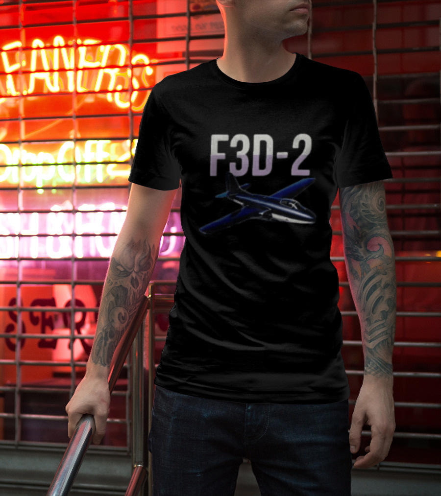 F3D 2 Night Fighter Aircraft Vintage Radar Es T-Shirt