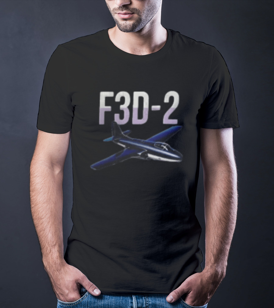 F3D 2 Night Fighter Aircraft Vintage Radar Es T-Shirt