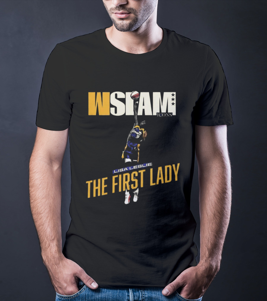 Slam Los Angeles Lisa Leslie The First Lady Court Origins Cover T-Shirt