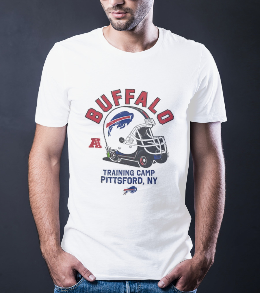 Buffalo Bills Training Camp 2026 Pittsford NY NFL Football Helmet T-Shirt