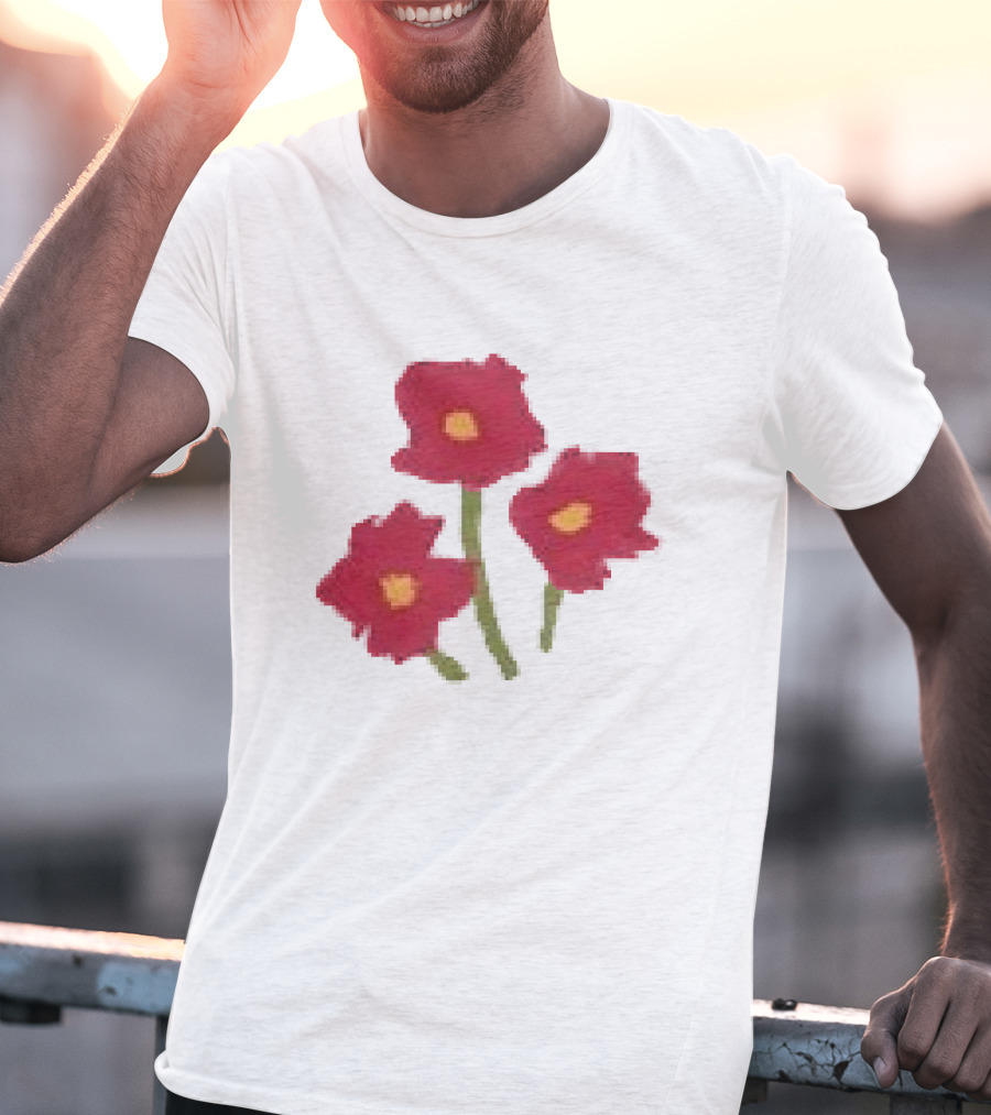 Ellie Holcomb Flowers For No Reason Red Poppies T-Shirt