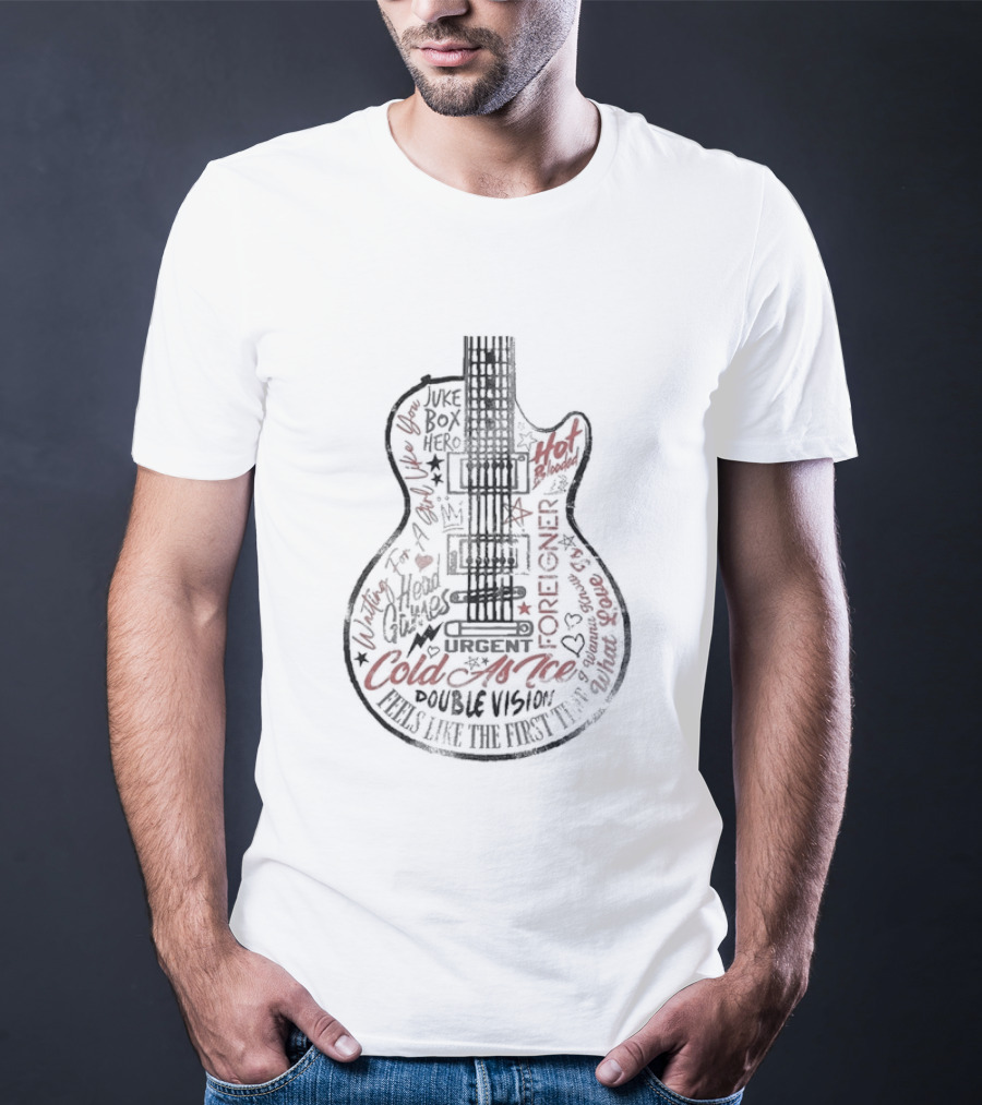 Foreigner Tour Juke Box Hero Cold As Ice Double Vision T-Shirt
