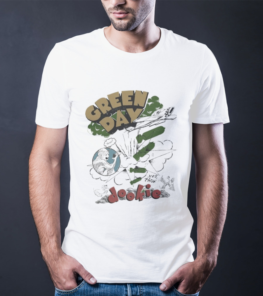 Green Day Dookie Explosion Earth Juniors Throw T-Shirt