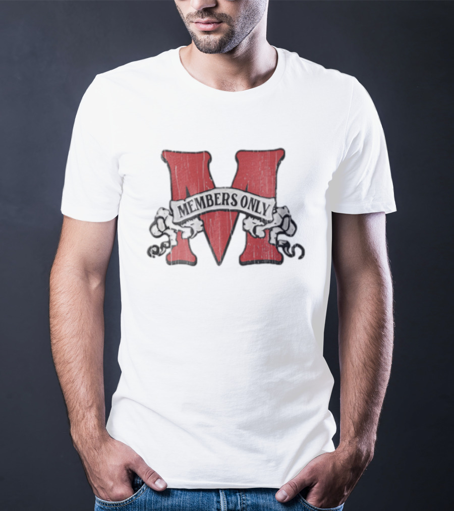 Members Only Red M Banner Chains T-Shirt