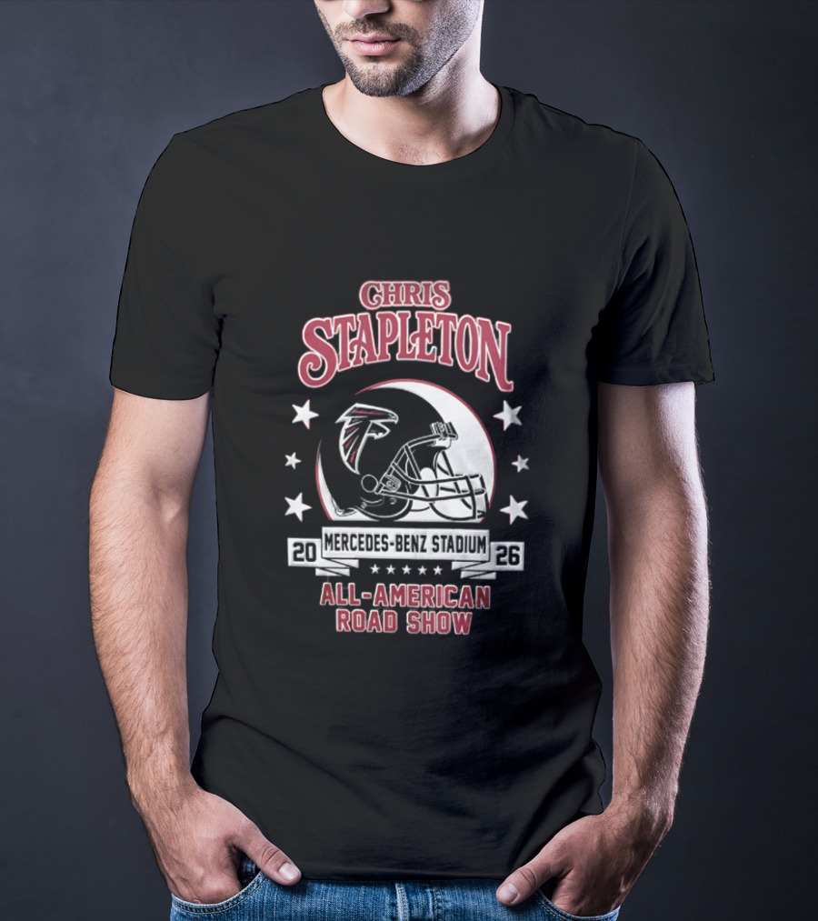 Chris Stapleton Atlanta Falcons Mercedes Benz Stadium 2026 All American Road Show T-Shirt